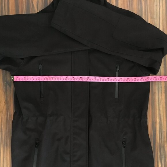[Joe Fresh] Black Mesh Lined Raincoat | L | Good - Picture 6 of 13